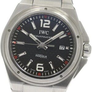 IWC SCHAFFHAUSEN Ingenieur Date Black Dial Automatic Men's Watch